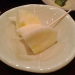 よし竹 - デザートの林檎