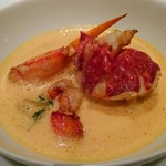 レ セゾン - オマールブルーのシャンパーニュ風味とパセリを香らせたフヌイユ