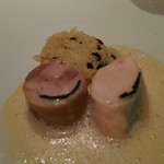 レ セゾン - 黄金軍鶏のドゥミドゥイユ仕立て