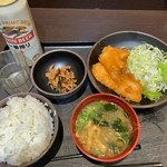 ABホテル岡崎 - 夕定食無料、一番搾り370円