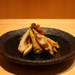 こころや - お通しの四方竹おかか和え