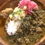 カレーちゃん家 - 料理写真:気まぐれ&チキンあいがけ