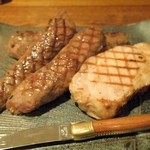 ラ プランシュ - 黒毛和牛ヒレ耳（付け合せはイベリコ豚）