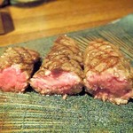 ラ プランシュ - 黒毛和牛ヒレ耳3本の断面