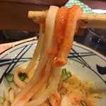 丸亀製麺 - 明太子絡め麺リフト(2019.9.13)