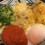 丸亀製麺 - 明太チーズ釜玉うどん(2019.9.13)