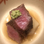 温石 - イチボの炭焼き、里芋と合わせます