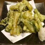 みよ田 - 野沢菜の天ぷら
