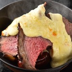 Churrasco raclette with three kinds of beef
