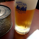 ホルモン焼肉　かど屋 - 生ビール(アサヒ)480円