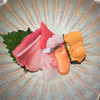 FUMI - 料理写真:メインをそれぞれひとつ選べます。私は8種類の刺身を。新鮮でした。