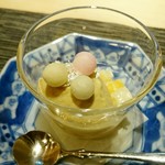 蓬左茶寮 - =柳桜園の青ほうじ茶のアイス=