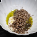 瞬 - 生牡蠣に日本トリュフとオリーブオイル