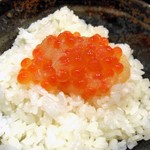 天ぷら処 こさか - いくら醤油漬（ご飯にかけて）