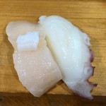 泉寿し - ホタテ、タコ