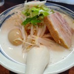 麺屋 ざくろ - 【2019.10.20(日)】濃厚野菜塩らーめん(並盛・130g)750円