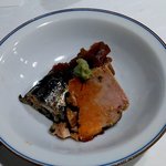 余市産あん肝、釧路産サンマ、かんぴょう