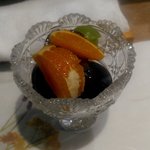 うを徳 - 小布施産栗、NZ産オレンジ、長野産シャインマスカット