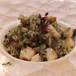 銀座 大石 - あわび炊き込みご飯