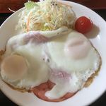 定食屋 げんき - ハムエッグ　アップ