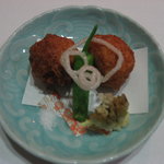 まるた生簀どころ - 揚げ物・海老のしんじょう揚げ