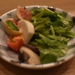 麻布 あみ城 - 秋の野菜サラダ