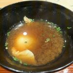 鮨旬美西川 - 卵いり味噌汁