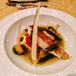 リストランテ フォレスタ・ヴェルデ - 真鯛のポワレと米茄子のラザニア