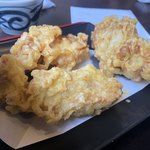 手打ちうどん 団平 - とり天　デカい！