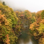 エグ・ヴィヴ - 帰り道に立ち寄った紅葉に囲まれた渓谷