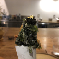 山地陽介 - 琵琶湖 井保水産の鮎の前菜