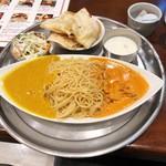 アジアン料理 マリーナ - ランチメニュー「カレーパスタセット」(890円)