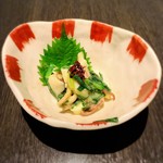 酒菜 竹のした -  本日のぬたはげそとわけぎのぬたでした。辛子味噌の加減が絶妙です！(o^^o)