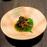 酒菜 竹のした - 葉わさびの上品な辛味に自ずと日本酒が進みます！！(o^^o)