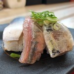 Kappa sushi - 鯖、秋刀魚、鰯