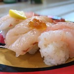 Kappa sushi - 天然生海老三昧