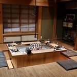柳家 - 囲炉裏がお出迎え