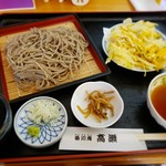 蕎川庵 高瀬 - かき揚げ蕎麦　８００円