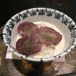 日本料理 晴山 - ラフランスプリン、白ワインゼリー、葡萄