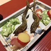 祇園新橋 中谷 - 生きてた天然鮎の塩焼き