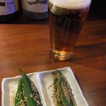 和飲 和ん 神楽坂 - お通しとバスペールエール