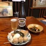 庄家 - おでんを肴に瓶ビール♡