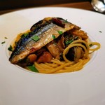 創作イタリアン Gemelli - 旬！秋刀魚と焼きナス、なめこの和風スパゲッティー二