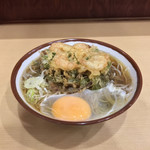 そばの神田 東一屋 - えびかき揚げそば＋生たまご！
