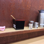 そばの神田 東一屋 - コンディメンツ。