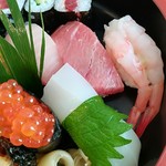 錦寿司 - トロとイクラ