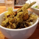 麺屋 六感堂 - ミニ秋味天丼