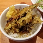 麺屋 六感堂 - ミニ秋味天丼