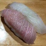 泉寿し - カマロトロ、ヒラメ