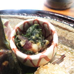 心根 - 八寸の蛸と葉唐辛子